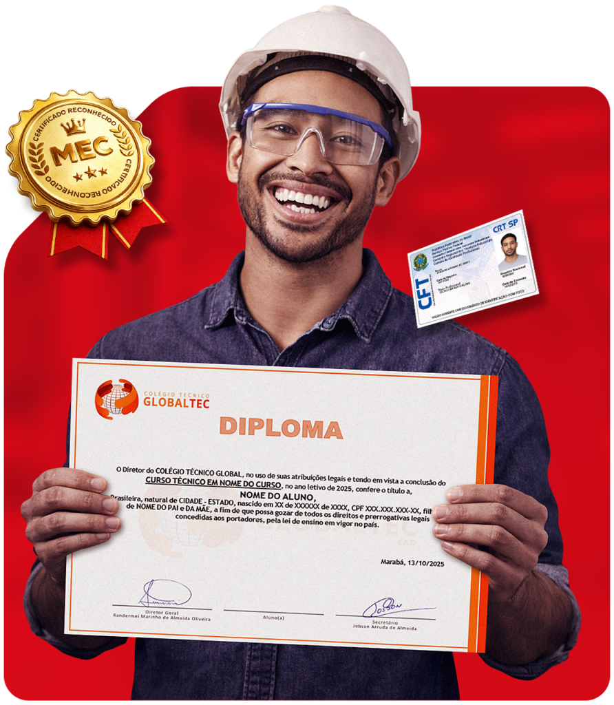 Diploma técnico reconhecido pelo MEC